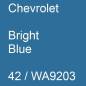 Preview: Chevrolet, Bright Blue, 42 / WA9203.